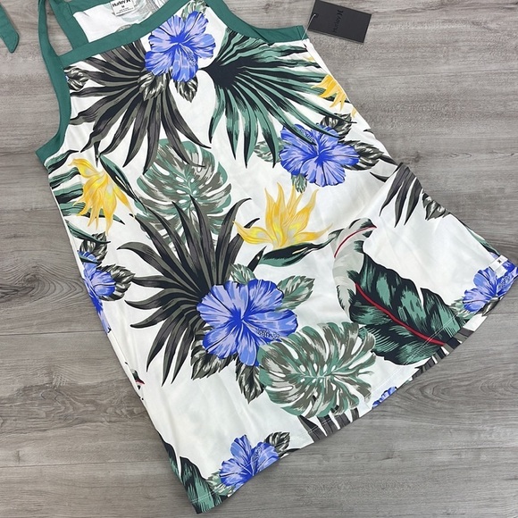 ☀️HURLEY☀️ PRINTED TIE DRESS COVER UP - Picture 7 of 11